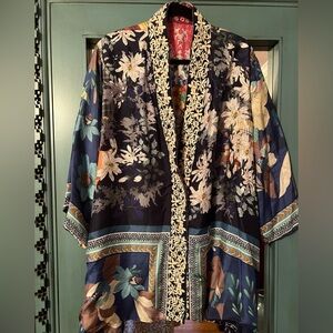 Floral Kimono with Intricate Patterns , designer Johnny Was
Reversible
